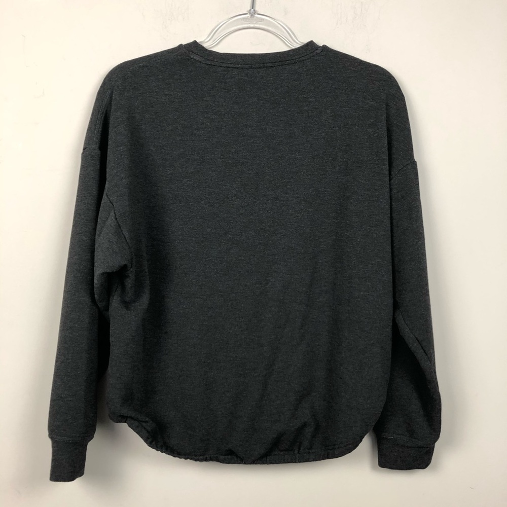 Fabletics Monica Cinched Pullover Charcoal Women's - image 3